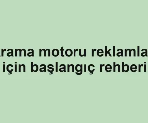 Arama motoru reklamları için başlangıç rehberi