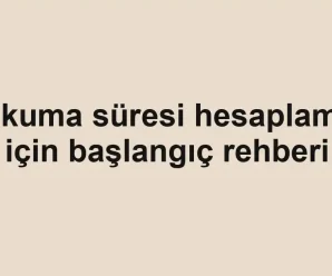 Okuma süresi hesaplama için başlangıç rehberi