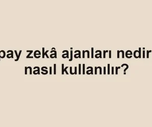 Yapay zekâ ajanları nedir ve nasıl kullanılır?