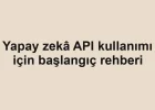 Yapay zekâ API kullanımı için başlangıç rehberi