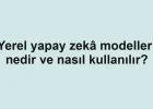 Yerel yapay zekâ modelleri nedir ve nasıl kullanılır?